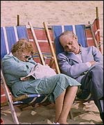 Pensioners on the beach