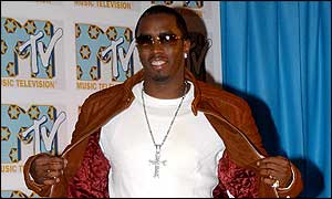 P Diddy launching the MTV Europe Music Awards 2002