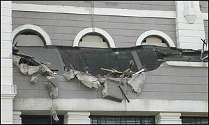 The early effects of demolition work at Wembley