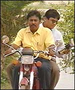 Engineer with GPS device