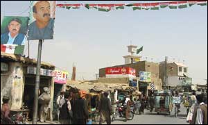 Election fever in the town of Loralai, Baluchistan