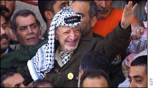 Palestinian leader Yasser Arafat 