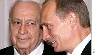 Ariel Sharon and Vladimir Putin