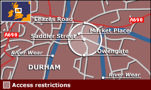 Durham city centre graphic