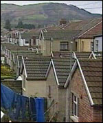 Houses in the south Wales Valleys