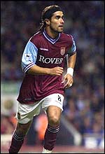 Villa striker Juan Pablo Angel