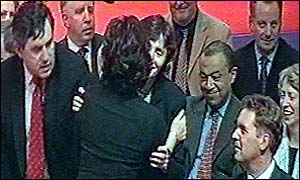 Cherie Blair and Education Secretary Estelle Morris