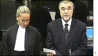 Stipe Mesic giving evidence