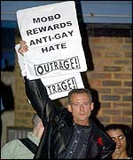 Peter Tatchell at the Mobos