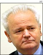 Former Yugoslav President Slobodan Milosevic