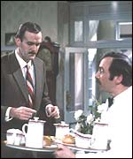 Basil Fawlty and Manuel