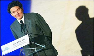 Thierry Breton speaking at a conference last month