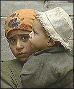 Kashmir woman with a child