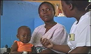 Victor Mwanyamba and his mother Pauline 