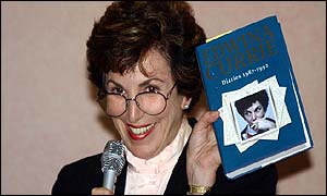 Edwina Currie with diary