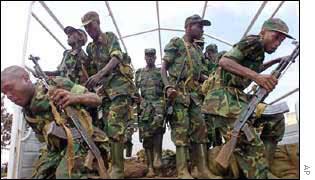 Rwandan soldiers