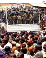 Rwandans leave DR Congo