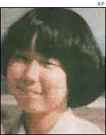 Megumi Yokota pictured before her abduction in 1977