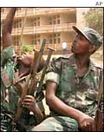 Rwandan soldiers