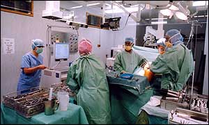 Knee replacement operation - (C) Epsom and St Helier NHS Trust/Laurence Photography