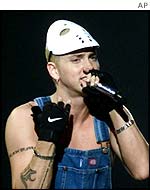 Rap star Eminem 