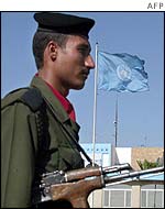 Iraqi soldier in Baghdad