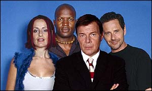 The teachers - Carrie Grant, Kevin Adams, Richard Park and Jeremy Milnes