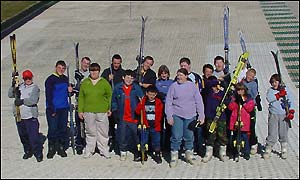 Pupils from Ysgol Heol Goffa