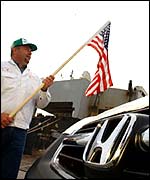 Honda car being exported to the US