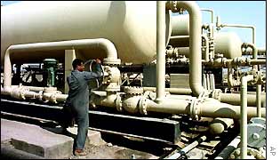 Iraqi oil field at Qurna 