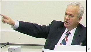 Slobodan Milosevic at The Hague