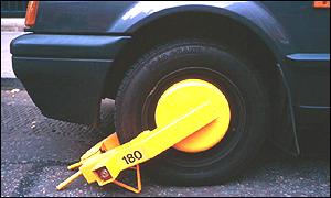 Wheel clamp