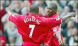 Geremi scores Boro's second goal 