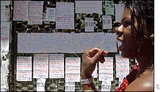 A Brazilian woman by job adverts