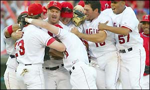 Closer Troy Percival sends Anaheim to the American League Championship Series