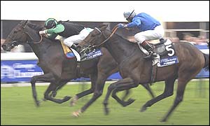 Johnny Murtagh on Give Notice wins the Prix du Cadran