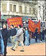 Demonstration in Plaza del Congreso, Buenos Aires