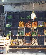 A fruit stall in Argentina's northwest