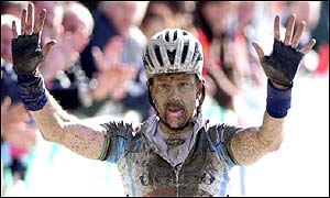 Johan Museeuw won the 2002 Paris-Roubaix Classic.