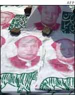 Banners of Nawaz Sharif