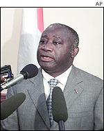 Ivorian President Laurent Gbagbo 