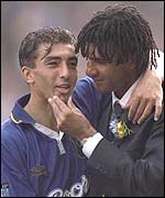 Roberto di Matteo and Ruud Gullit