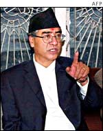 Former Prime Minister Deuba