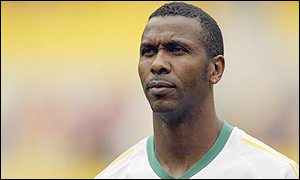 Leeds' South African defender Lucas Radebe