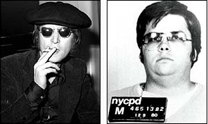 John Lennon and Mark Chapman