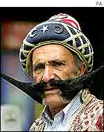 A man in a traditional Ottoman dress