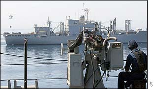 Two US ship on Operation Eager Mace 2002