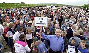 Protest at Throckmorton