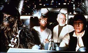 Star Wars shot inside the Millennium Falcon