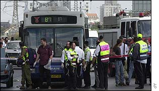Site of the suicide attack
